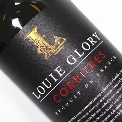 赤ワインのラベルのステッカーは印刷された誕生日の防水接着剤を壁紙を張る