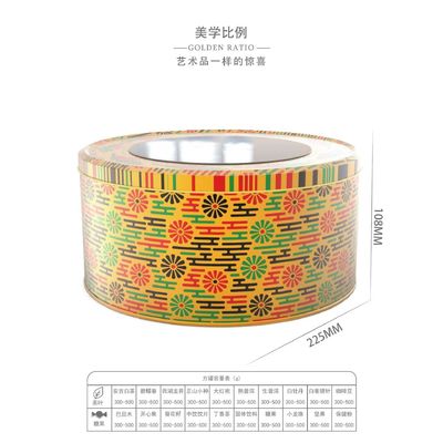 50ml蝋燭の錫の瓶のふたのアルミニウム円形のサフランの貯蔵容器