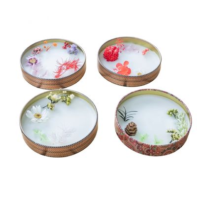 ギフトの金の金属1g 2g 3g 5gのための包装の缶のあたりで小さい空のサフランの錫箱