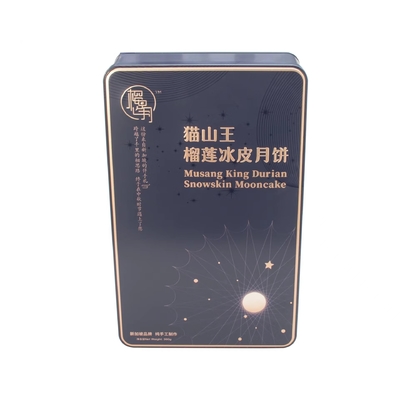 本の形の中の透明な窓の皿を包む茶のためのステンレス鋼の錫箱
