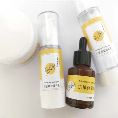 Skincareの化粧品のラベルの印刷は手のSanitizerのびんのステッカー感謝する