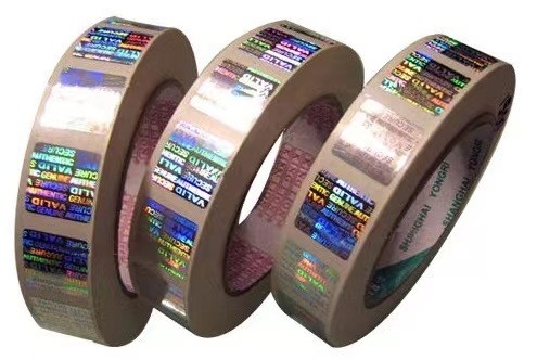 ホログラムのラベルのステッカーの金の本物の安全な印刷できる包む注文のロゴ