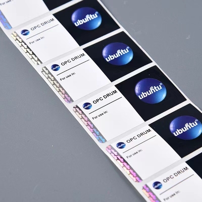 3d反偽造のステッカーのホログラムの反偽造の保証ラベルは明白弄る