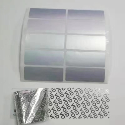 スキン ケアのための OEM の反偽造 3D ホログラムのステッカーの金属のニッケルの無効の保証