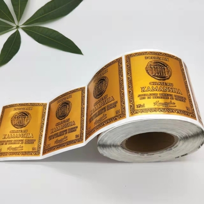 DTは防水ワインのラベルのステッカーの贅沢な化粧品を取除くこと容易な飲料をびん詰めにした